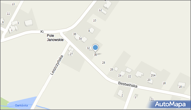 Stara Wieś, Bestwińska, 30, mapa Stara Wieś