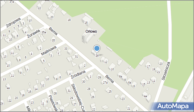 Starachowice, Bema Józefa, gen., 14, mapa Starachowic