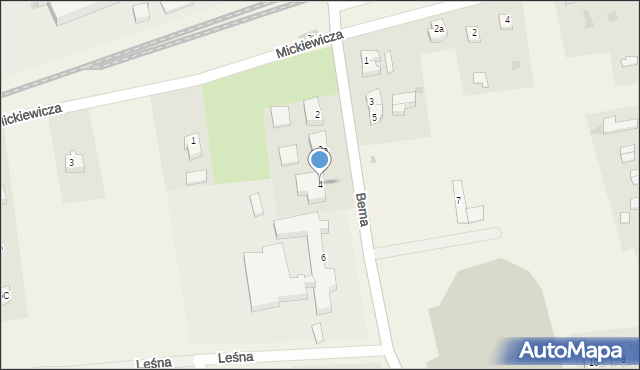 Stare Pole, Bema Józefa, gen., 4, mapa Stare Pole