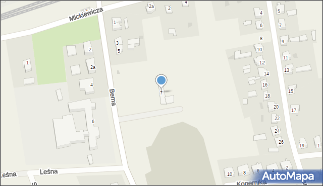 Stare Pole, Bema Józefa, gen., 7, mapa Stare Pole