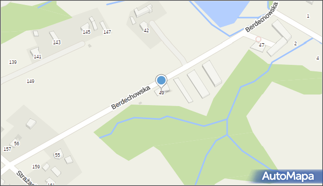 Staszkówka, Berdechowska, 49, mapa Staszkówka