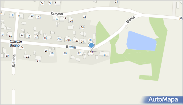 Strzebiń, Bema Józefa, gen., 24, mapa Strzebiń