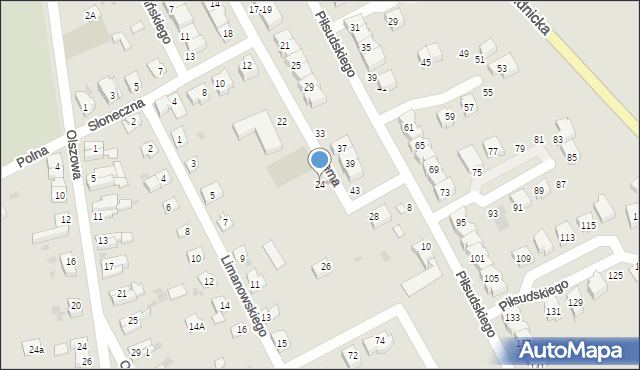 Strzegom, Bema Józefa, gen., 24, mapa Strzegom