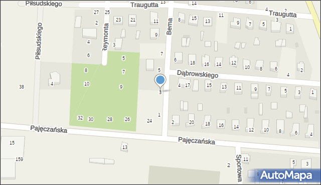 Strzelce Wielkie, Bema Józefa, gen., 3, mapa Strzelce Wielkie
