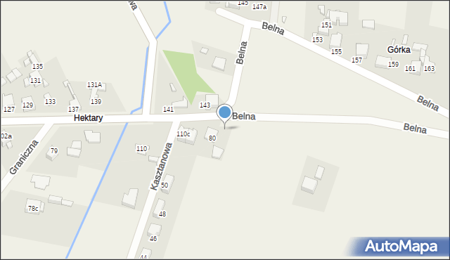 Strzyżowice, Belna, 110b, mapa Strzyżowice