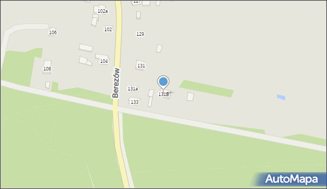 Suchedniów, Berezów, 131B, mapa Suchedniów