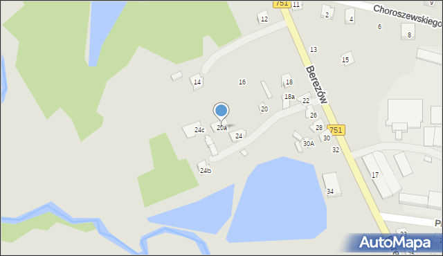 Suchedniów, Berezów, 20a, mapa Suchedniów