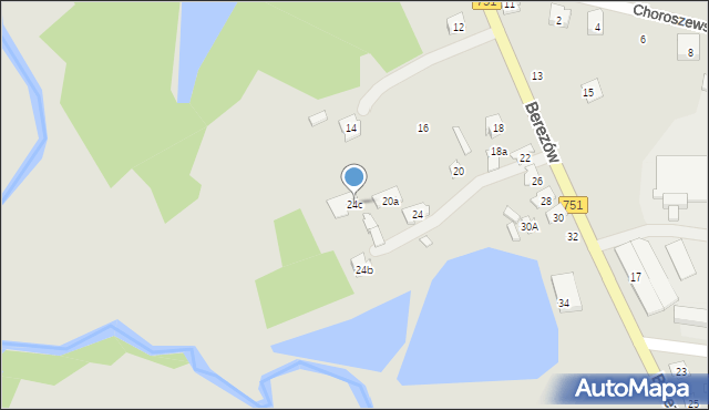 Suchedniów, Berezów, 24c, mapa Suchedniów