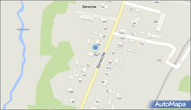 Suchedniów, Berezów, 50a, mapa Suchedniów