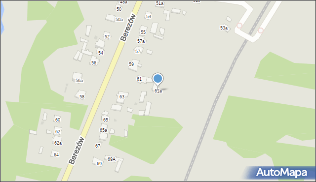 Suchedniów, Berezów, 61a, mapa Suchedniów