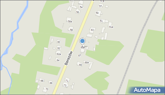Suchedniów, Berezów, 65a, mapa Suchedniów