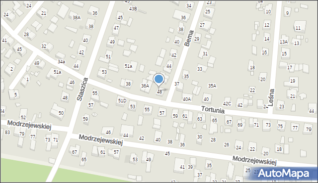 Swarzędz, Bema Józefa, gen., 48, mapa Swarzędz
