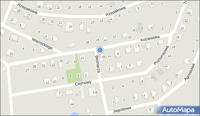 Świecie, Bednarza Józefa, 14, mapa Świecie