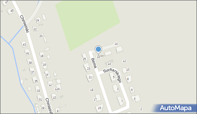 Świecie, Bema Józefa, gen., 12, mapa Świecie