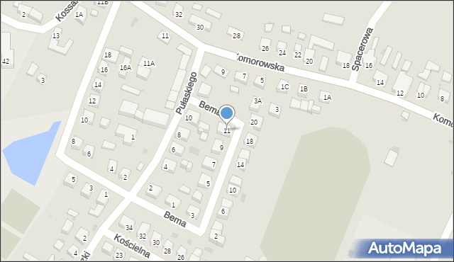 Syców, Bema Józefa, gen., 11, mapa Syców