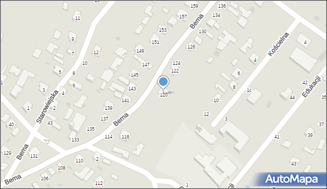 Tarnobrzeg, Bema Józefa, gen., 120, mapa Tarnobrzegu