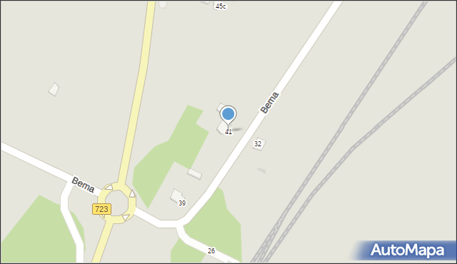 Tarnobrzeg, Bema Józefa, gen., 41, mapa Tarnobrzegu