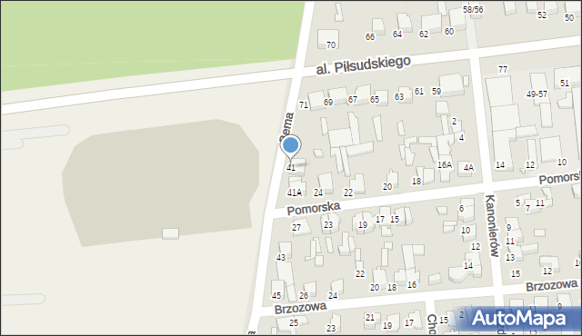 Tomaszów Mazowiecki, Bema Józefa, gen., 41, mapa Tomaszów Mazowiecki