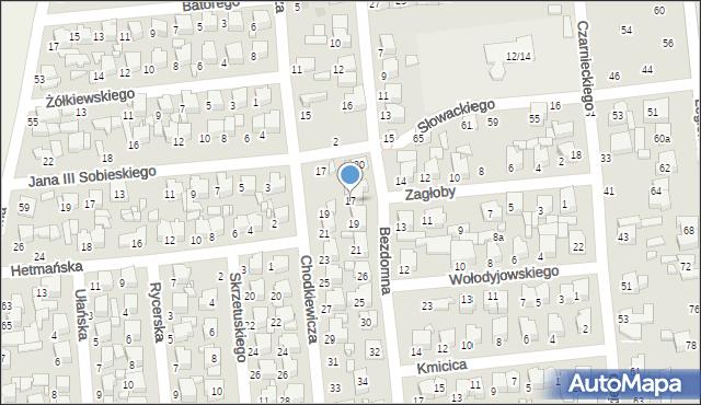 Tomaszów Mazowiecki, Bezdomna, 17, mapa Tomaszów Mazowiecki