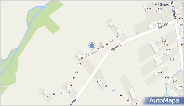 Trybsz, Bereki, 22, mapa Trybsz