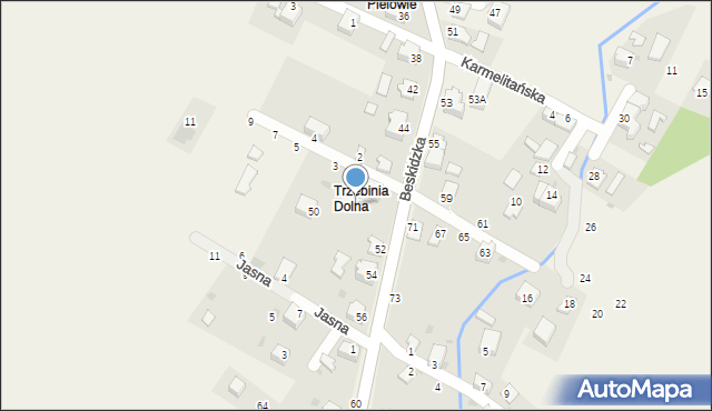 Trzebinia, Beskidzka, 48, mapa Trzebinia