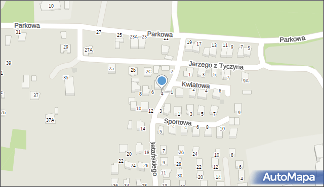 Tyczyn, Betańskiego, ks., 4, mapa Tyczyn