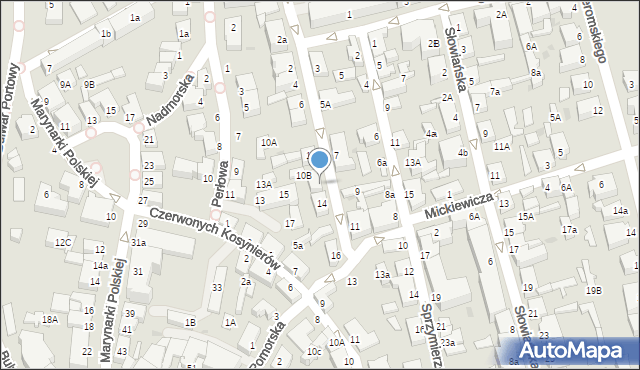 Ustka, Beniowskiego Maurycego, 12, mapa Ustka