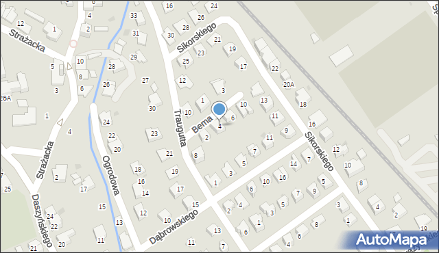 Ustroń, Bema Józefa, gen., 4, mapa Ustroń