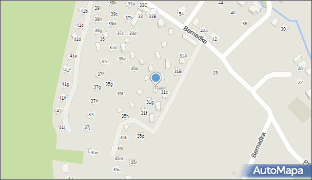 Ustroń, Bernadka, 31h, mapa Ustroń