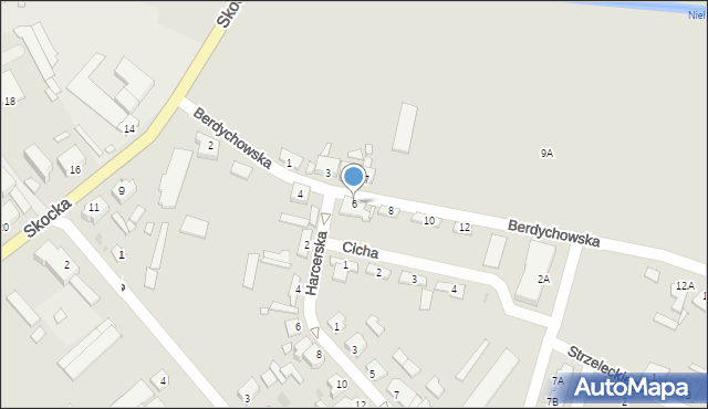 Wągrowiec, Berdychowska, 6, mapa Wągrowiec