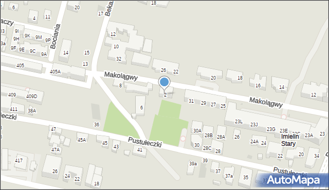 Warszawa, Bekasów, 2, mapa Warszawy