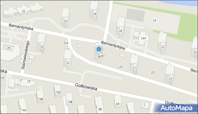 Warszawa, Bernardyńska, 19, mapa Warszawy