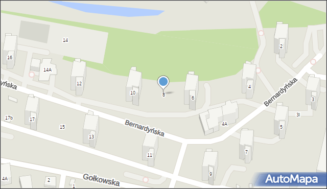 Warszawa, Bernardyńska, 8, mapa Warszawy