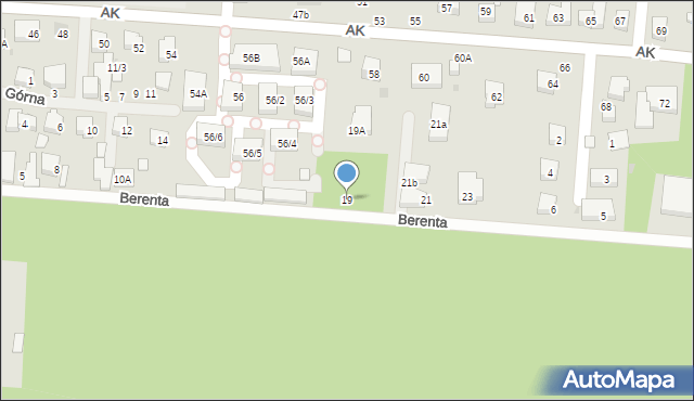 Warszawa, Berenta Stefana, 19, mapa Warszawy