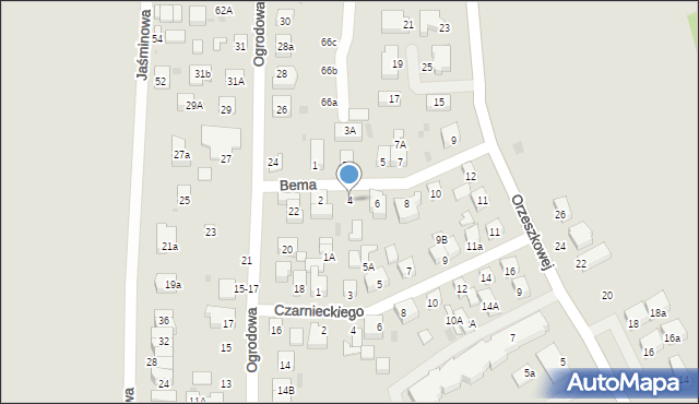 Wejherowo, Bema Józefa, gen., 4, mapa Wejherowo