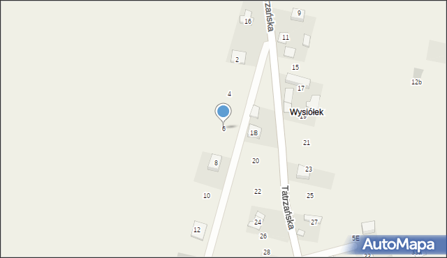 Więcławice Stare, Beskidzka, 6, mapa Więcławice Stare