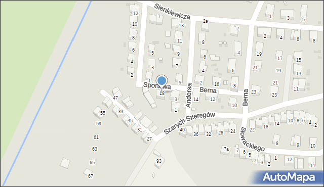 Wołów, Bema Józefa, gen., 18, mapa Wołów