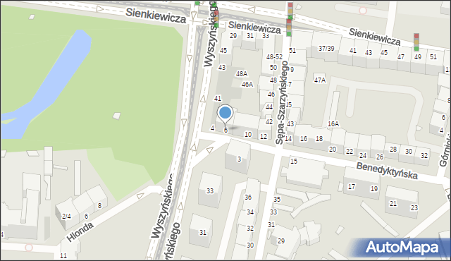 Wrocław, Benedyktyńska, 6, mapa Wrocławia