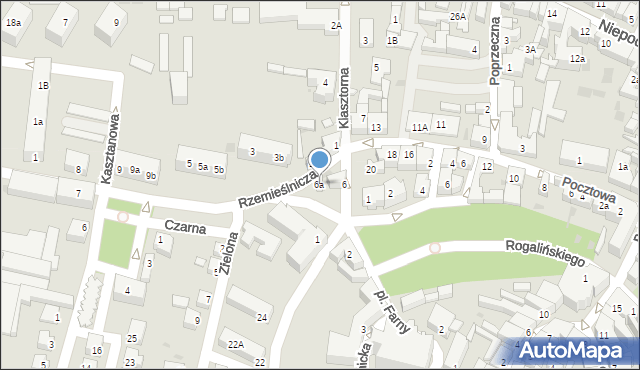 Wschowa, Bema Józefa, gen., 6a, mapa Wschowa