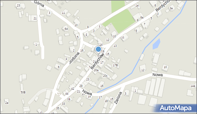 Zagórów, Berdychów, 22, mapa Zagórów