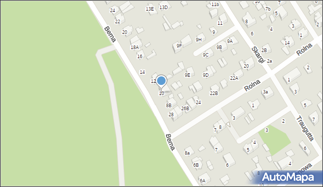 Żyrardów, Bema Józefa, gen., 10, mapa Żyrardów