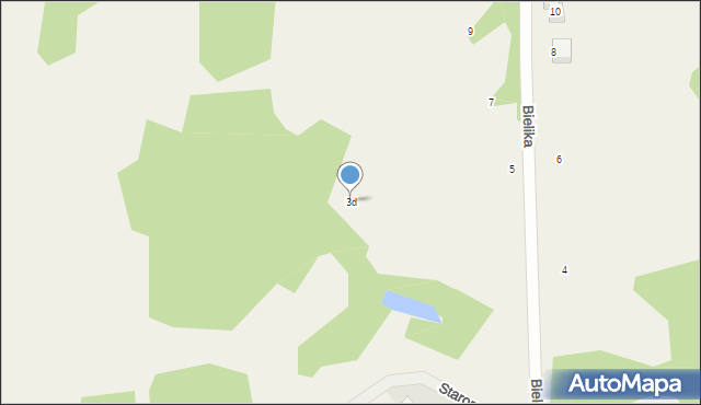 Arciechów, Bielika, 3d, mapa Arciechów