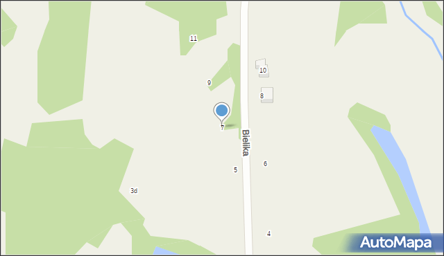 Arciechów, Bielika, 7, mapa Arciechów