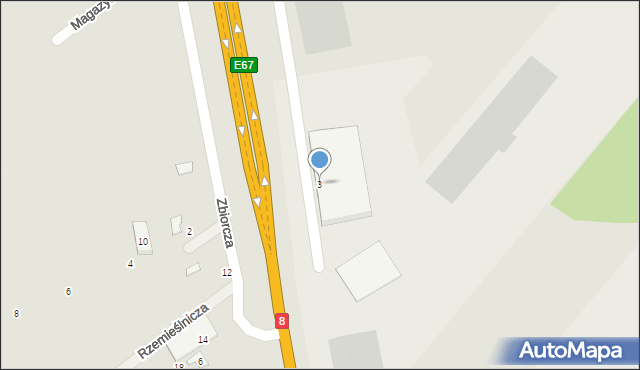 Augustów, Białostocka, 3, mapa Augustów