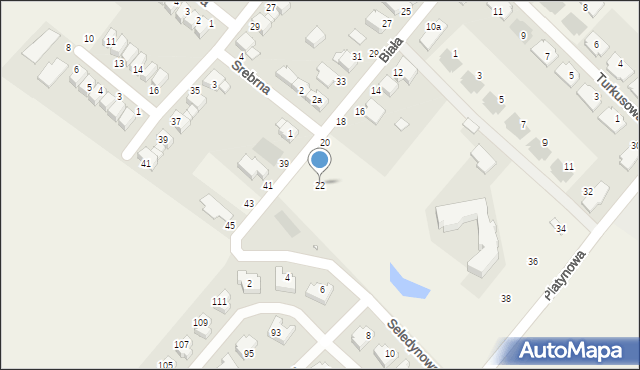 Baranowo, Biała, 22, mapa Baranowo