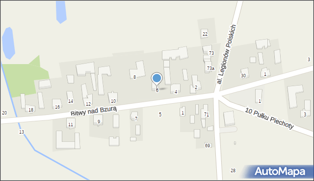 Bednary, Bitwy nad Bzurą, 6, mapa Bednary