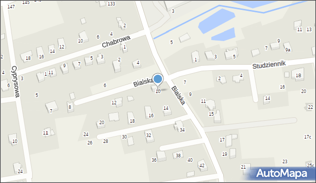 Bestwina, Bialska, 10, mapa Bestwina