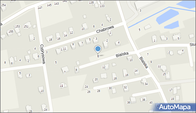Bestwina, Bialska, 6, mapa Bestwina