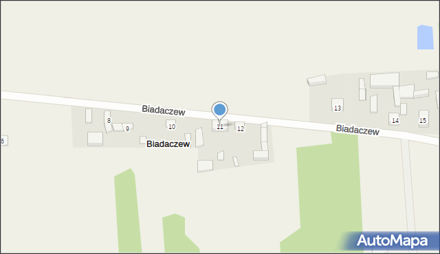 Biadaczew, Biadaczew, 11, mapa Biadaczew