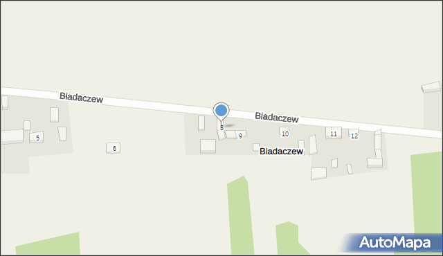 Biadaczew, Biadaczew, 8, mapa Biadaczew